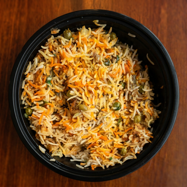Mixed Vegetable Biryani.